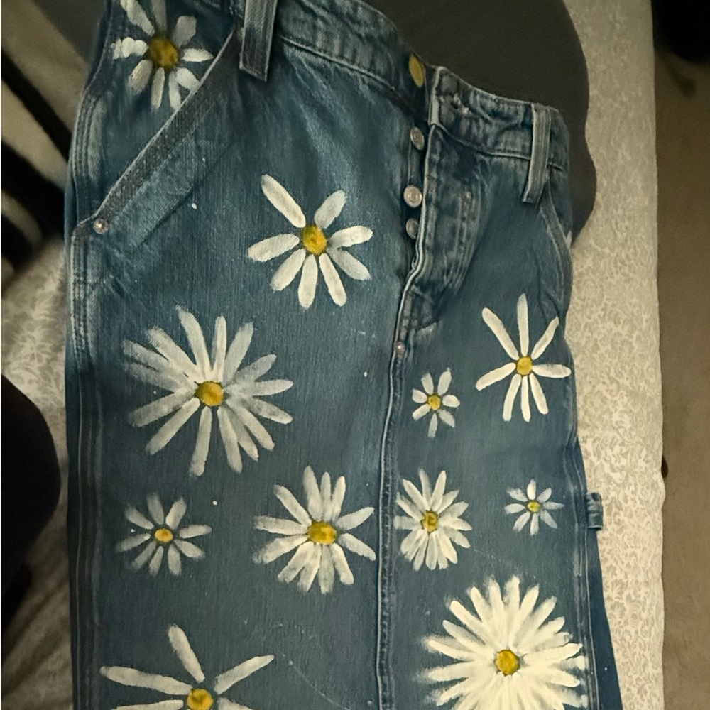 We The Free Blue Floral Women's Maxi Skirt Size 25